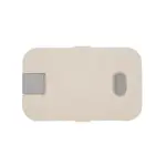Contenedor de alimentos de plástico con tapa con traba, tenedor y panel divisor interno móvil, fabricado en PP y Wheat Straw