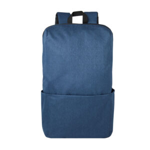 Mochila de tela con compartimento principal, bolsillo exterior tipo sobre y correas acolchadas