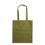 Bolsa tote de jute de cañamo laminado con asas largas y cuerpo rectangular, presentada con su Gift Box de cartulina Kraft