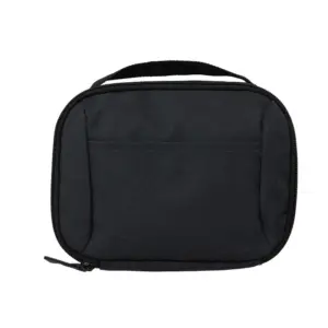 Bolso organizador de viaje rectangular en poliéster de dos tonos con cremallera superior