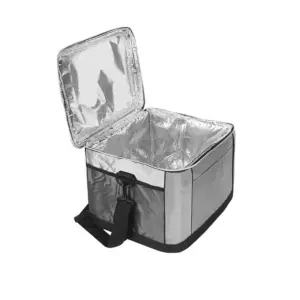 Cooler rígido de gran capacidad con compartimiento principal de doble cierre y bolsillo frontal con velcro, fabricado en tela de alta densidad
