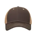 Jockey de 6 gajos con visera y panel trasero de tela de red, broche de ajuste y sticker metalizado en la visera