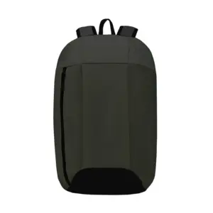 Mochila de polyester con compartimento principal y bolsillo frontal con cierre vertical