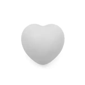 Pelota antiestrés de poliuretano con forma de corazón, superficie lisa y flexible