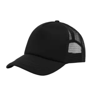 Jockey trucker de 5 paneles con panel trasero en tela red y broche plástico de ajuste