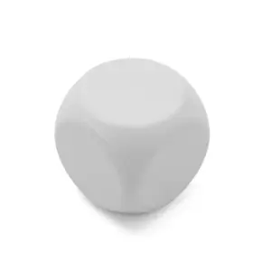 Cubo antiestres de poliuretano con acabado suave, forma cúbica compacta