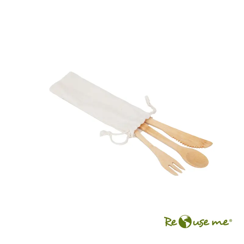 Set Cutlery Bamboo - Imagen 2