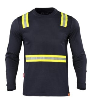 Polera Hibrida Dual Manga Larga Hombre color Azul