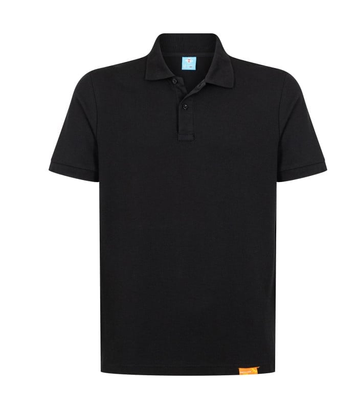 Polera Polo 60% Algodón Manga Corta Mujer color Negro