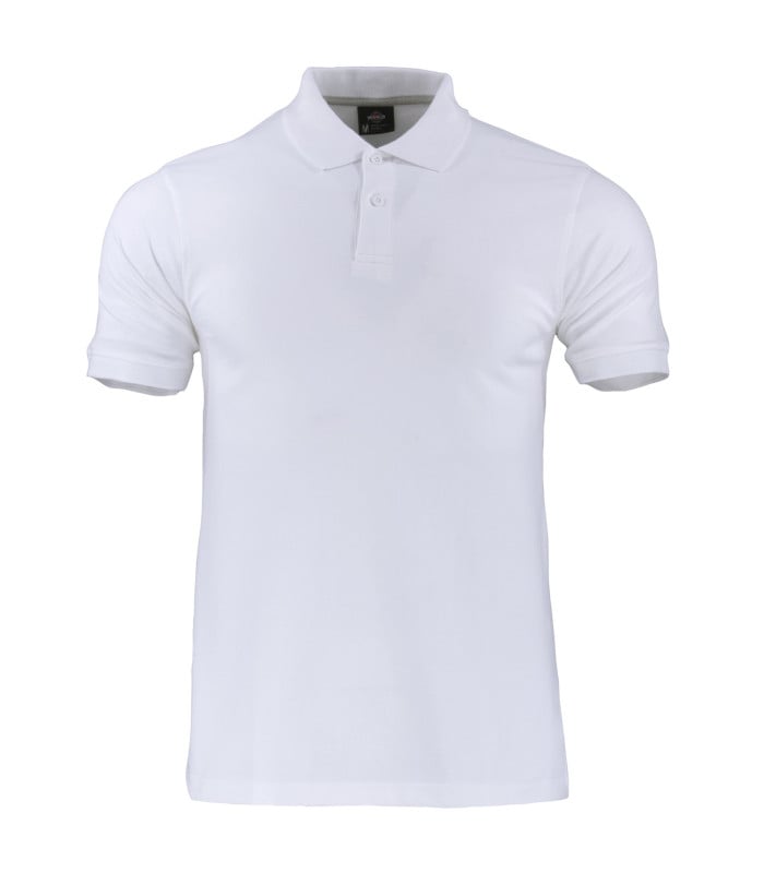 Polera Polo DryFresh® 60% Algodón Manga Corta Hombre color Blanco