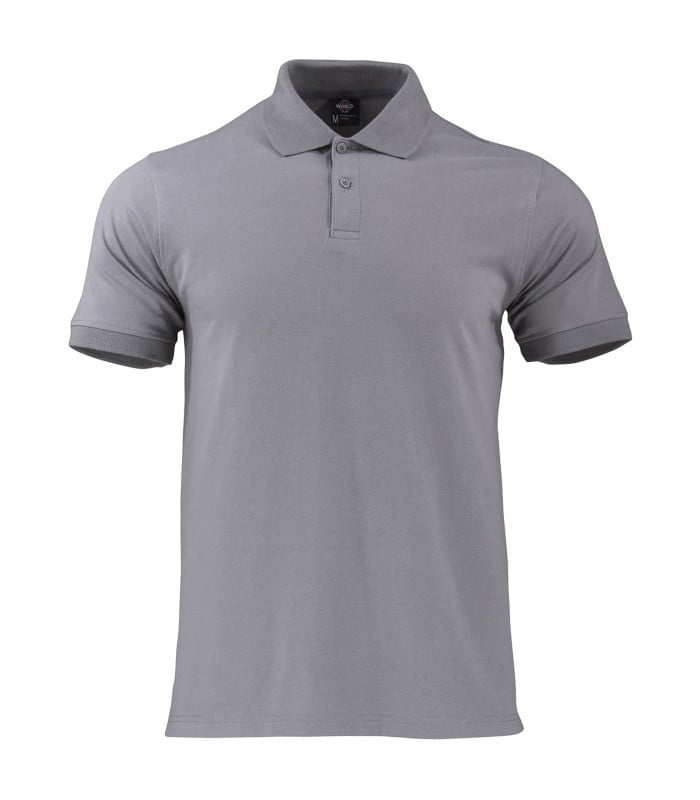 Polera Polo DryFresh® 60% Algodón Manga Corta Hombre color Gris