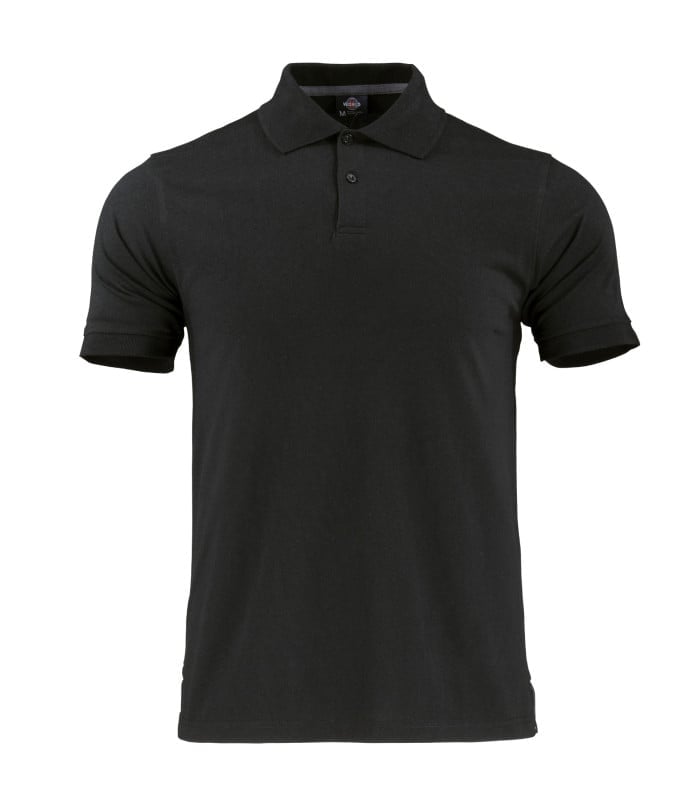 Polera Polo DryFresh® 60% Algodón Manga Corta Hombre color Negro