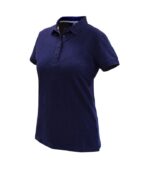 Polera Polo Confort Spandex Manga Corta Mujer color Azul