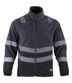 Micropolar Iron Line con Cinta Reflectiva Manga Larga Hombre color Gris Oscuro