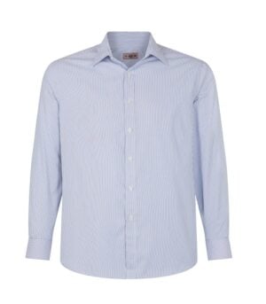 Camisa Trevira Urban Listado Manga Larga Hombre color Azul