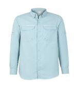 Camisa Ripstop Jubae Manga Larga Hombre color Celeste Claro