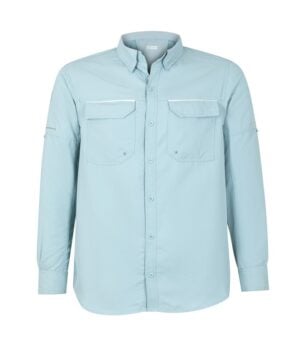 Camisa Ripstop Jubae Manga Larga Hombre color Celeste Claro