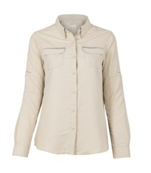 Blusa Ripstop Jubae Manga Larga Mujer color Khaki