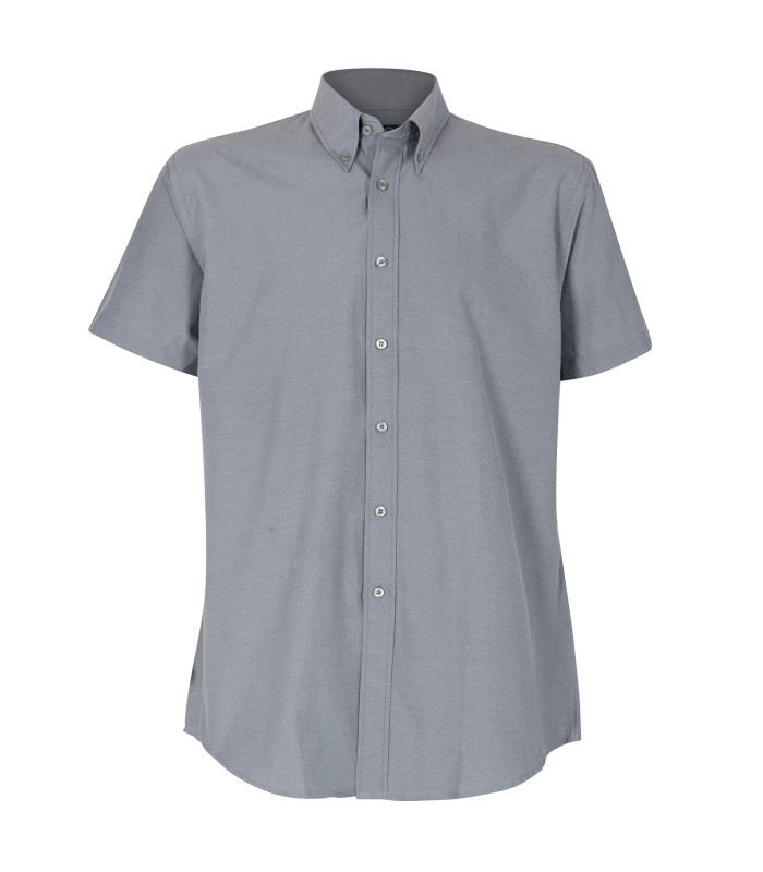 Camisa Oxford Classic Manga Corta Hombre color Celeste Claro