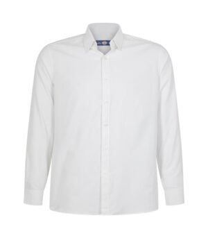 Camisa Oxford Light Manga Larga Hombre color Blanco