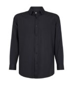 Camisa Oxford Manga Larga Hombre color Negro
