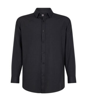 Camisa Oxford Manga Larga Hombre color Negro