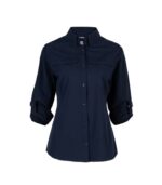 Blusa Abelia Manga Larga Mujer color Azul
