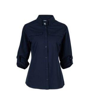 Blusa Abelia Manga Larga Mujer color Azul