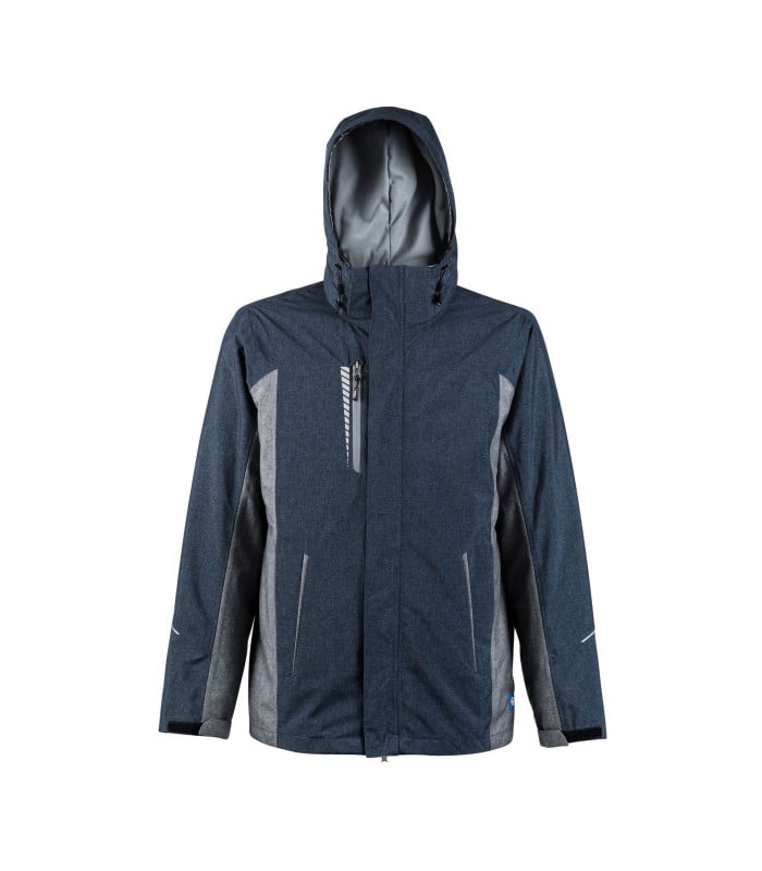 Parka 3 en 1 Desmontable Secuoya Manga Larga Hombre color Azul