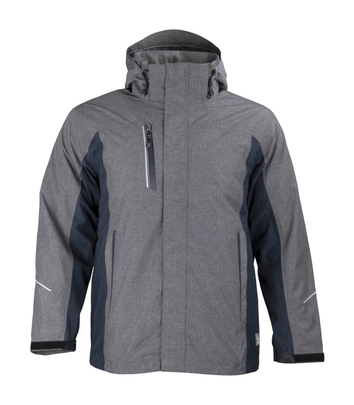 Parka 3 en 1 Desmontable Secuoya Manga Larga Hombre color Gris