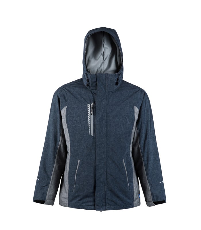 Parka 3 en 1 Desmontable Secuoya Manga Larga Mujer color Azul