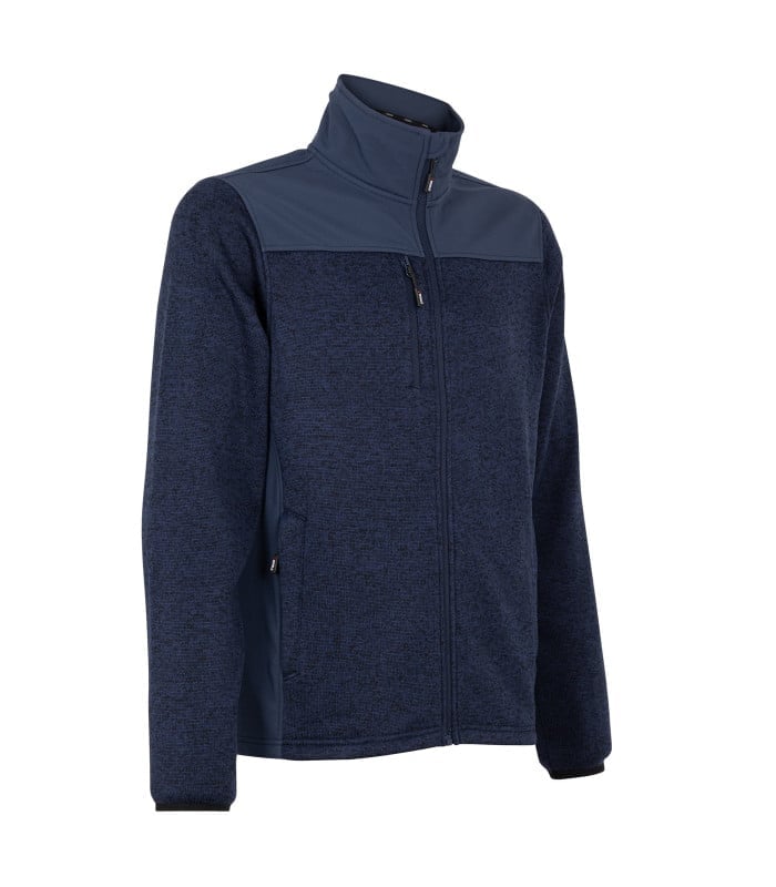 Chaqueta Knit Fleece Hombre color Azul