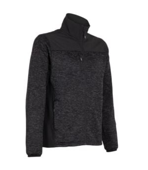 Chaqueta Knit Fleece Hombre color Negro
