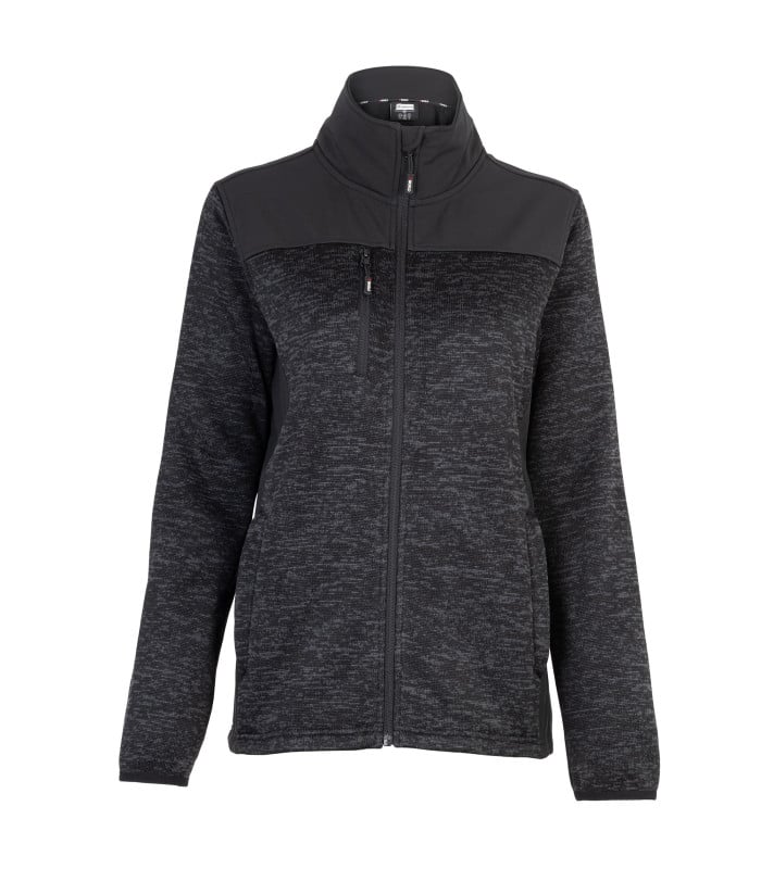 Chaqueta Knit Fleece Mujer color Negro