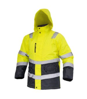 Parka Térmica Hi-Vis Clase 2 Hombre color Amarillo/Gris Oscuro