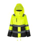 Parka Térmica Hi-Vis Clase 2 Mujer color Amarillo/Gris Oscuro