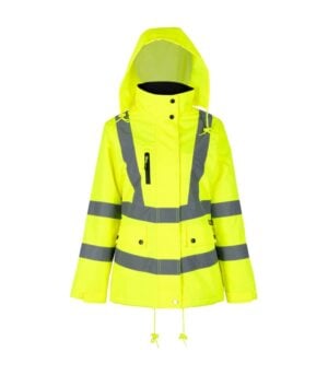 Parka Térmica Hi-Vis Clase 3 Manga Larga Mujer color Amarillo