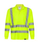 Polera Polo DryFit Manga Larga Hombre color Amarillo