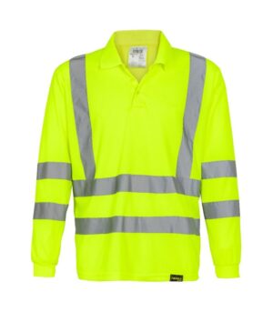Polera Polo DryFit Manga Larga Hombre color Amarillo