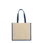 Tote bag de algodón con asas largas y cuerpo estructurado