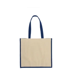 Tote bag de algodón con asas largas y cuerpo estructurado