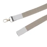 Lanyard fabricado en cinta de poliéster con argolla metálica para credenciales