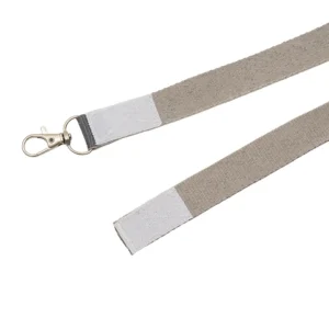 Lanyard fabricado en cinta de poliéster con argolla metálica para credenciales