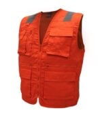 Chaleco Geólogo Gabardina Sin Mangas color Naranjo