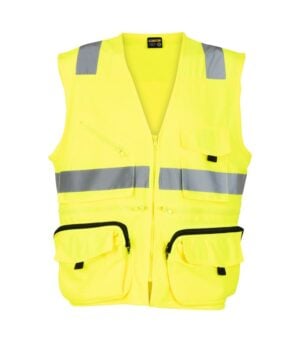 Chaleco Geólogo Tricot Fluorescente color Amarillo