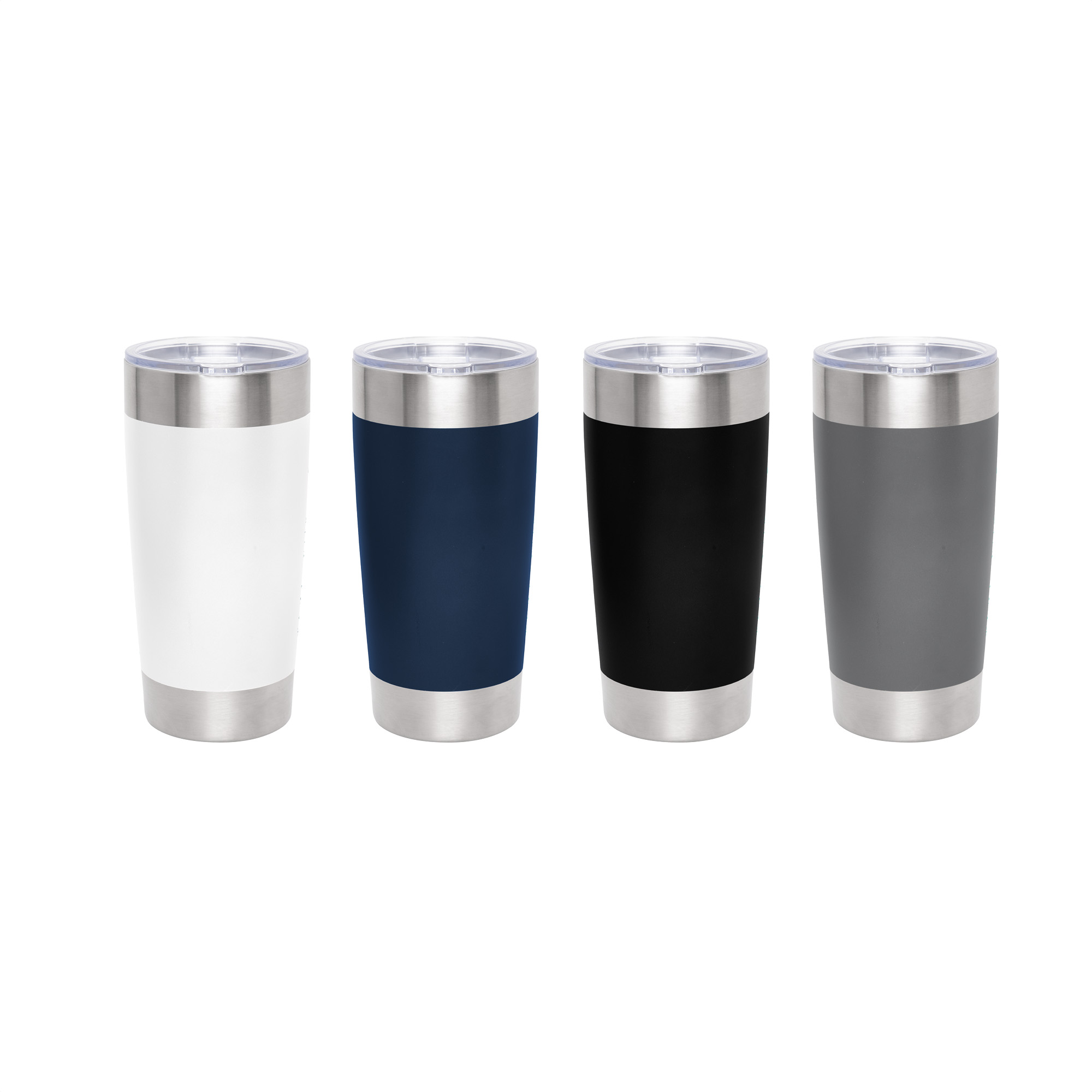 Mugs térmicos en blanco, azul, negro y gris