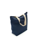 Tote bag de canvas de algodón con asas de algodón natural y estructura rectangular